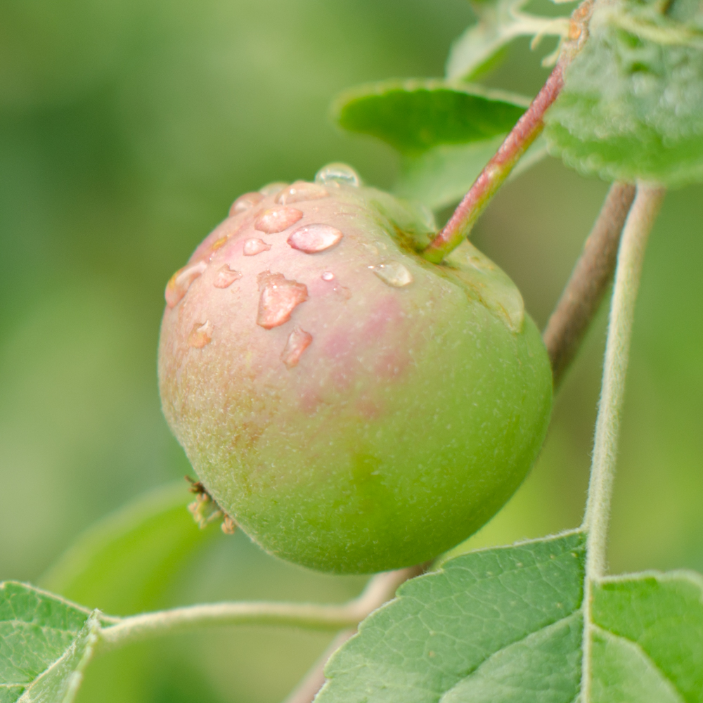 A picture of an apple.